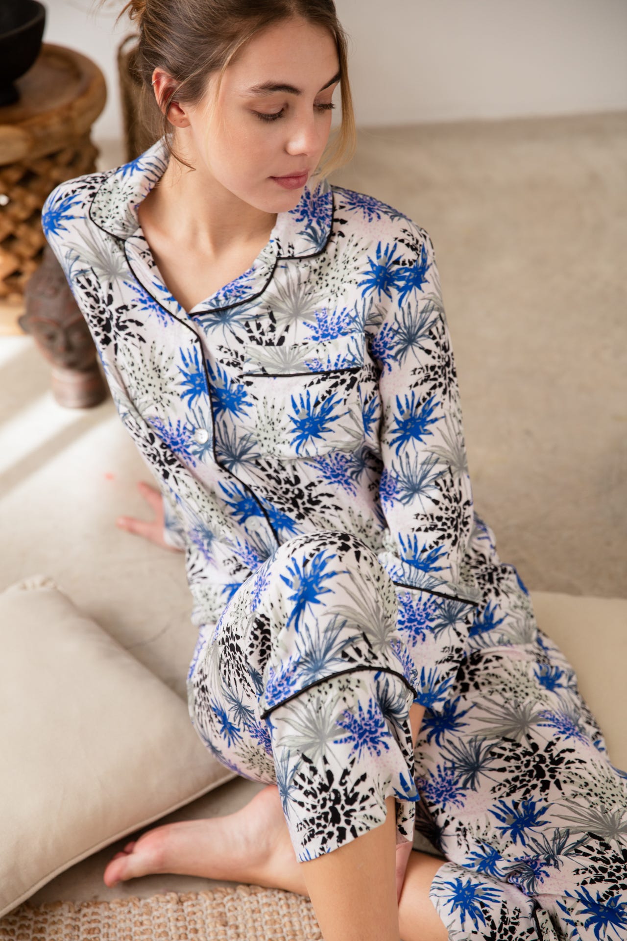 Pijama largo camisero Palmetto